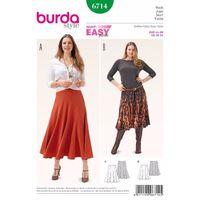 burda style pattern 6714 misses and plus size skirt 380452