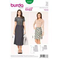 Burda Style Pattern 6733 Misses\' Wrap Skirt 381509