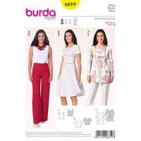 Burda Style Pattern 6819 Tops, Shirts, Blouses 379959