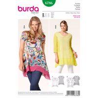 burda style pattern 6786 plus to size 60 34 380682