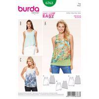 Burda Style Pattern 6763 Tops, Shirts, Blouses 381524