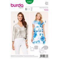 Burda Style Pattern 6765 Tops, Shirts, Blouses 381525
