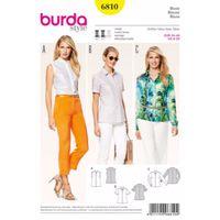 Burda Style Pattern 6810 Tops, Shirts, Blouses 381961