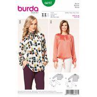 Burda Style Pattern 6697 Misses\' Blouse 380531