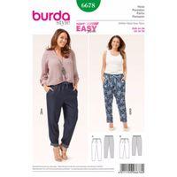 Burda Style Pattern 6678 Women\'s Pants 380431