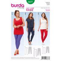 Burda Style Pattern 6677 Women\'s Leggings 380521