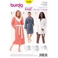 Burda Style Pattern 6740 Bath Robes 380477
