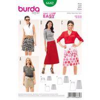 burda style pattern 6682 womens skirt 380433