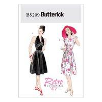 butterick retro misses dress sewing pattern 373395