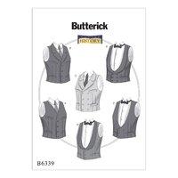 Butterick Single or Double-Breasted Vests Sewing Patterns 373006