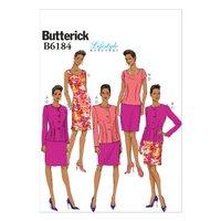 Butterick Patterns B6184 Misses Jacket, Top, Dress and Skirt 350783