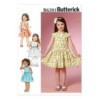 Butterick Patterns B6201 Childrens/Girls Dress 350784