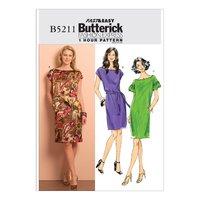 Butterick Misses\' Dress and Belt Sewing Pattern 373396