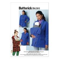 butterick misses maternity vest coat and belt sewing pattern 373096