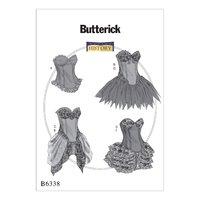 butterick curved hem corsets and skirts sewing pattern 373013