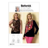 Butterick Misses\'/Women\'s Sleeveless or Flounce Overlay Tops Sewing Patterns 373027