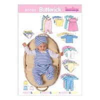 butterick infant jacket dress top romper diaper cover and hat sewing p ...