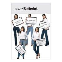 Butterick Misses Jeans and Trousers Sewing Pattern 373627