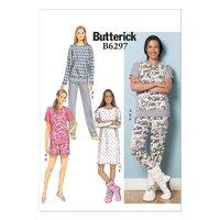 Butterick Misses\' Top, Dress, Shorts, Pants and Lounge Socks Sewing Pattern 373114