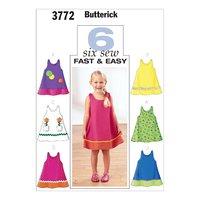 Butterick Toddlers and Childrens Dress Sewing Pattern 373208