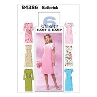 butterick misses petite dress sewing pattern 373254