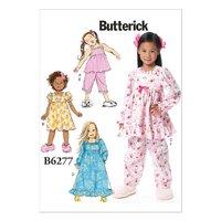 butterick childrensgirls top dress gown and pants sewing pattern 37332 ...