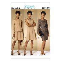 butterick misses petite jacket dress and skirt sewing pattern 373463