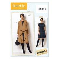 Butterick Misses\'/Women\'s Coat and Dress Sewing Pattern 373538