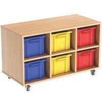 Busybase Mobile 6 Tub Storage Furniture Coloured