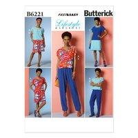 butterick misses top dress shorts and pants sewing pattern 373597