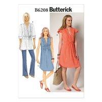 butterick misses tunic and dress sewing pattern 373629