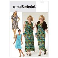 butterick womens shrug dress and belt sewing pattern 373666