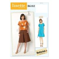 Butterick Misses\' Top, Dress and Skirt Sewing Pattern 373716