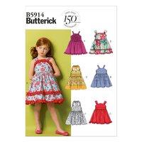 Butterick Children/Girl\'s Dress and Belt Sewing Pattern 373788