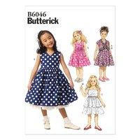 butterick childrens girls shrug and dress sewing pattern 373937