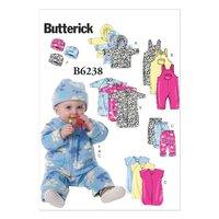 butterick infants jacket overalls pants bunting and hat sewing pattern ...