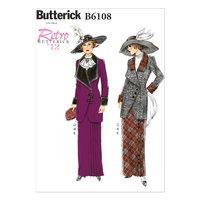 butterick misses jacket bib and skirt sewing pattern 373880