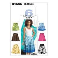 Butterick Misses\' Skirt Sewing Pattern 373301