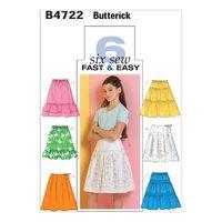 Butterick Girls\' Skirt Sewing Pattern 373303