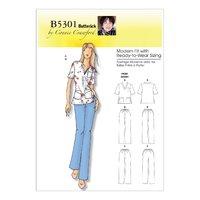 butterick misses womens tops and pants sewing pattern 373406