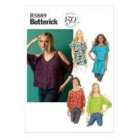 butterick misses top tunic and belt sewing pattern 373759