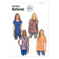 butterick misses petite top sewing pattern 373875