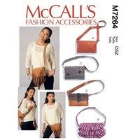 Butterick McCalls Pattern M7264 Fringed Bags 370917
