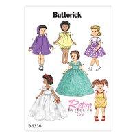 butterick retro outfits for 18 doll sewing pattern 373020