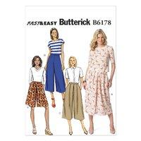 butterick misses culottes sewing pattern 373725