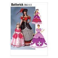 butterick misses girls costume sewing pattern 373873