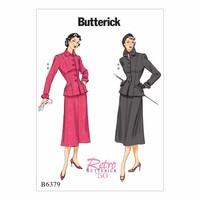 Butterick Misses Petite Jacket with Shaped Pockets and Midi Length Skirt 386419