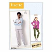Butterick Misses Seamed Jacket with Hood and Drawstring Pants 386444