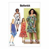 Butterick Misses Sleeveless and Cold Shoulder Dresses 386374