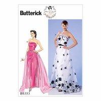 Butterick Misses Strapless Dress Detachable Train and Belt 386377